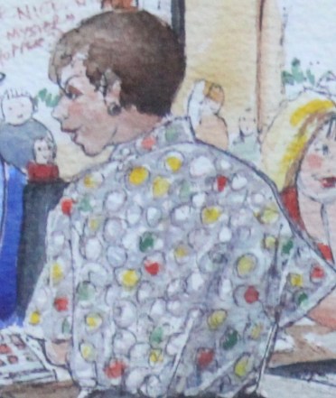 Kitty Moss in Felixstowe Post Office early 90s. – Version 2