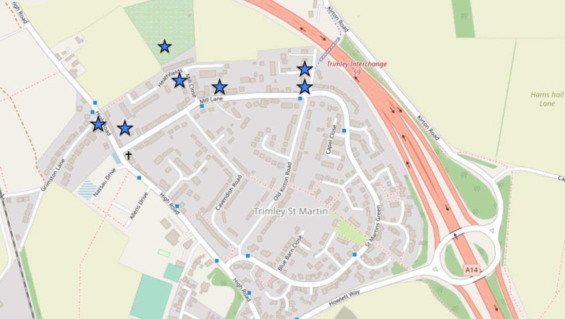 1840 Abraham Cook Farming plots from the Tithe Map